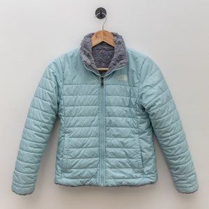 The North Face Girls’ Reversible Mossbud Swirl Jacket | Size Medium